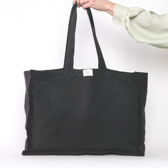 Linne Tote Shopper - Svart